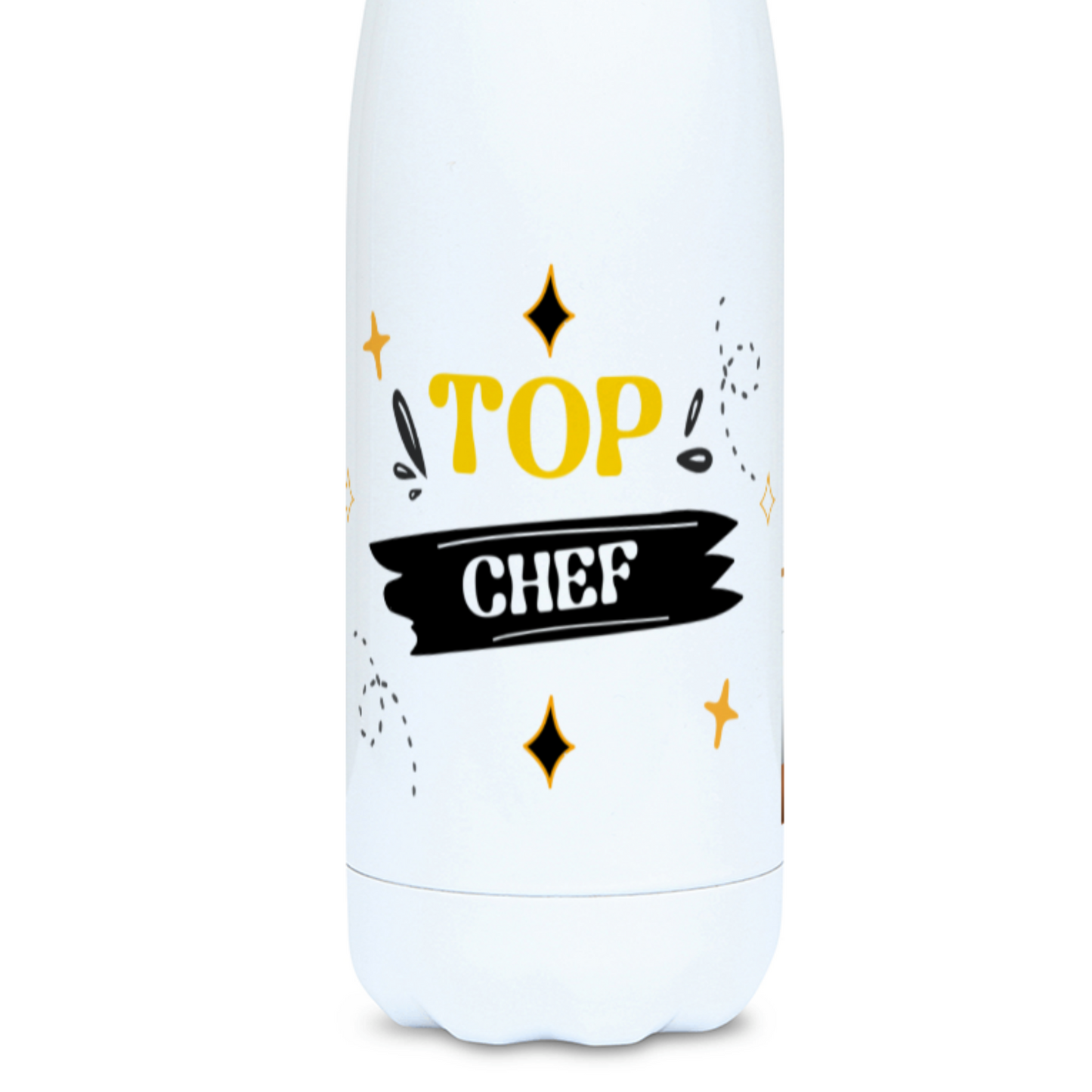 Funny Chef Kitchen Fire Flask - Custom Photo 500ml Water bottle