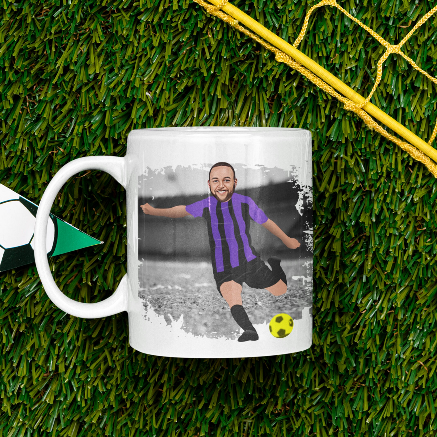 Football | Soccer Player Shot Mug - Any Team Colours