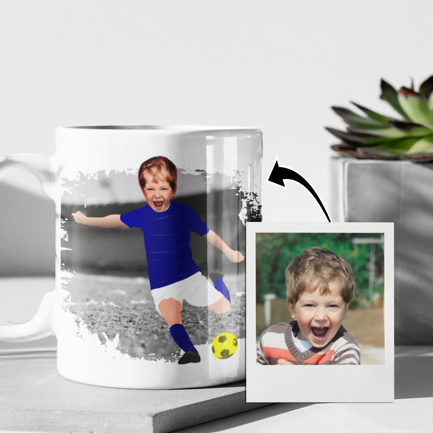 Football | Soccer Player Shot Mug - Any Team Colours