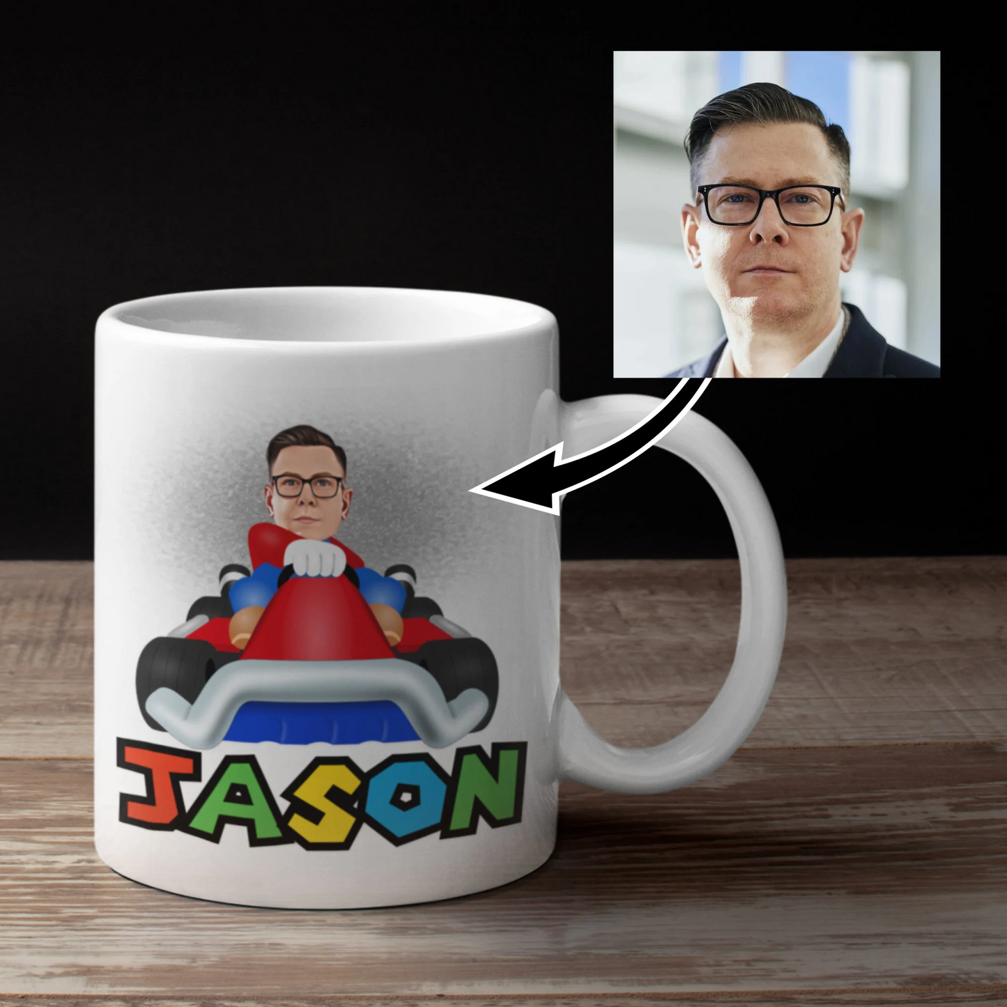 Computer Game Character Kart Mug