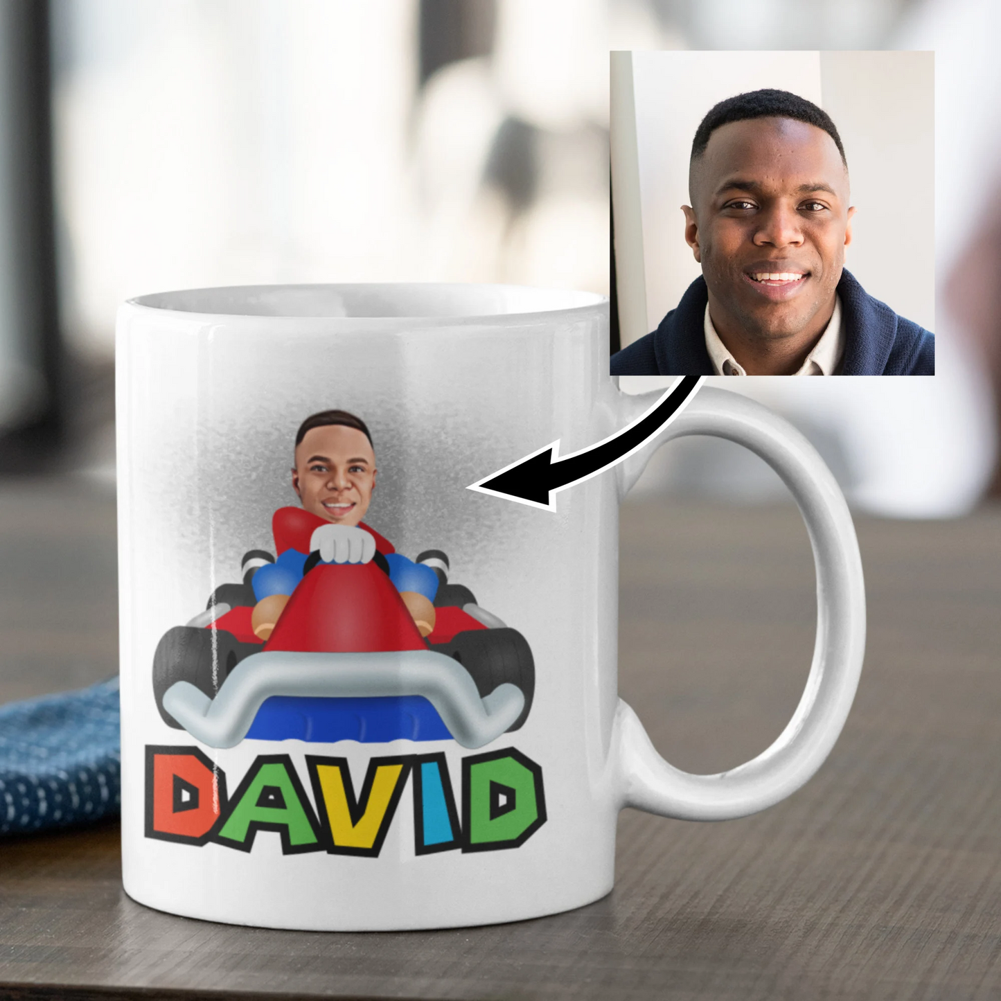 Computer Game Character Kart Mug