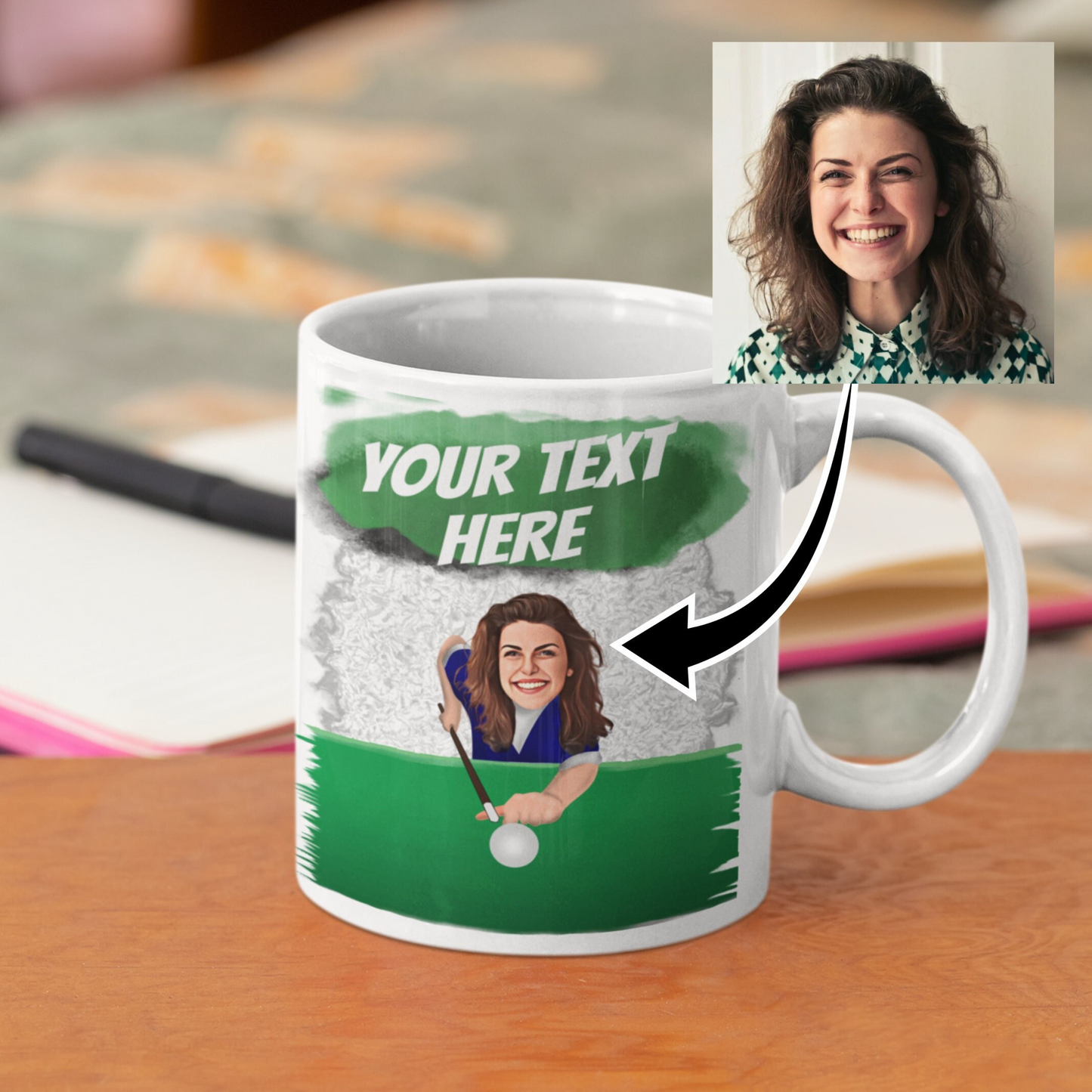 Snooker | Pool Player Custom Photo Mug