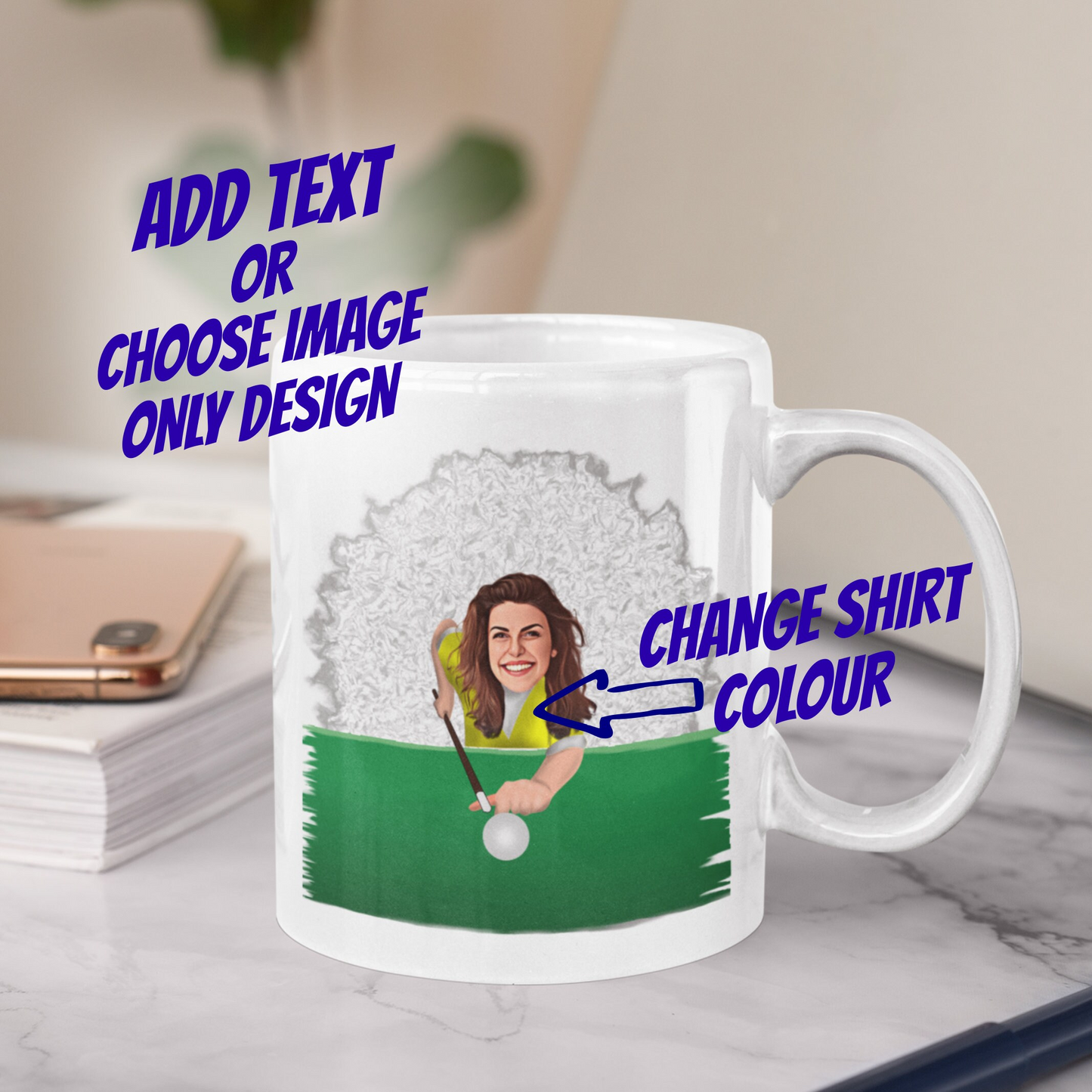 Snooker | Pool Player Custom Photo Mug