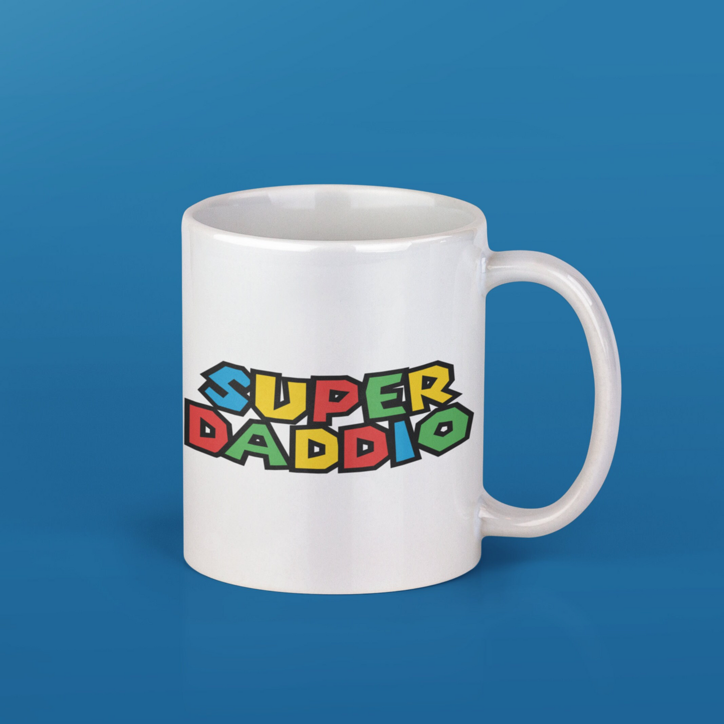Super Daddio | Mario-Inspired Design Custom Photo Mug