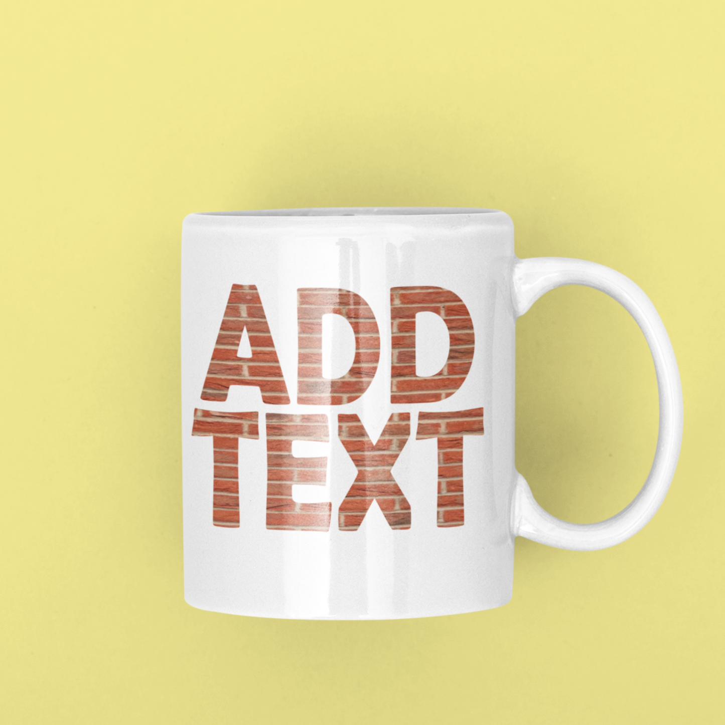 Mug with caption "add text"