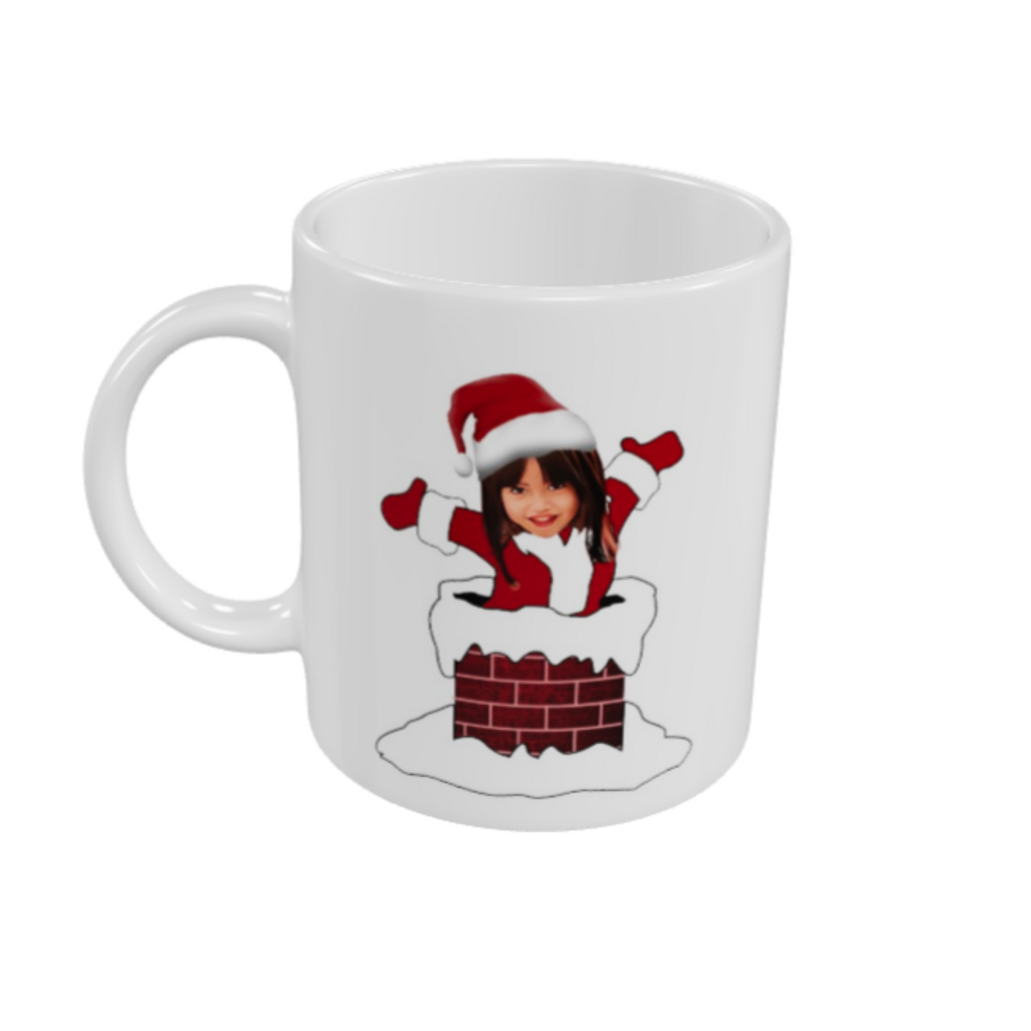 Christmas Cuppa - Santa Down the Chimney Xmas Mug