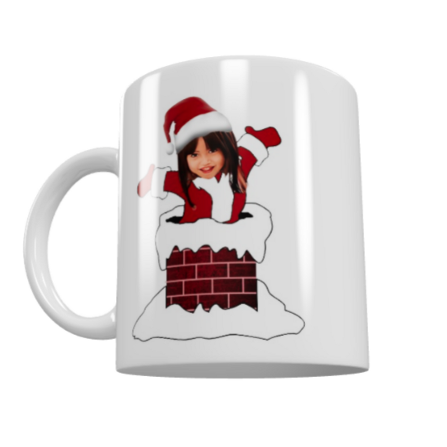 Christmas Cuppa - Santa Down the Chimney Xmas Mug