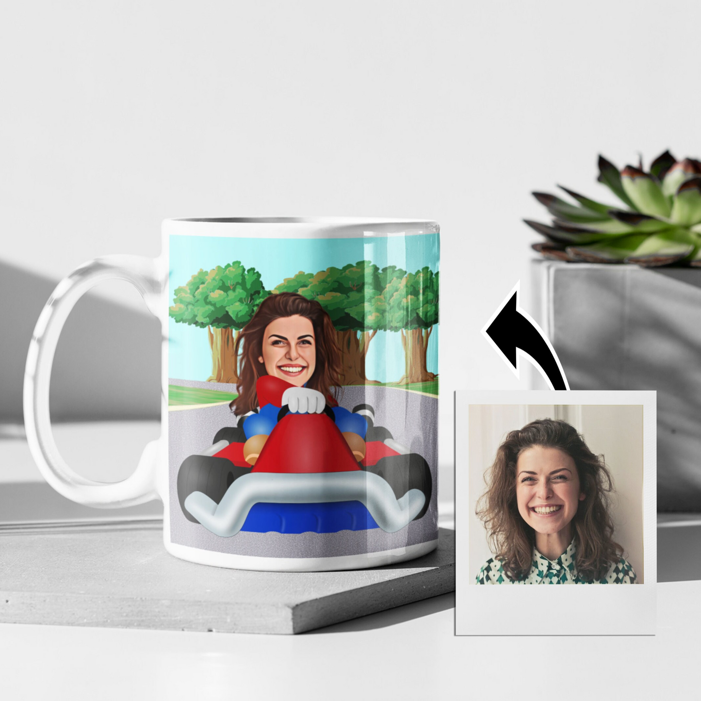 Super Mummio | Mario-Inspired Design Custom Photo Mug