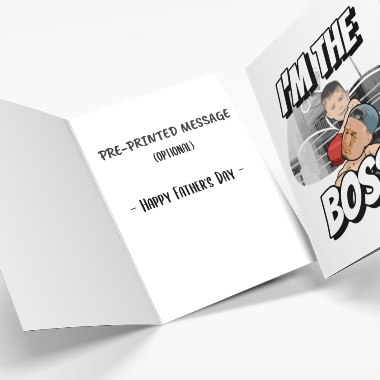 Funny Custom Parent Child Boxing Punch Card