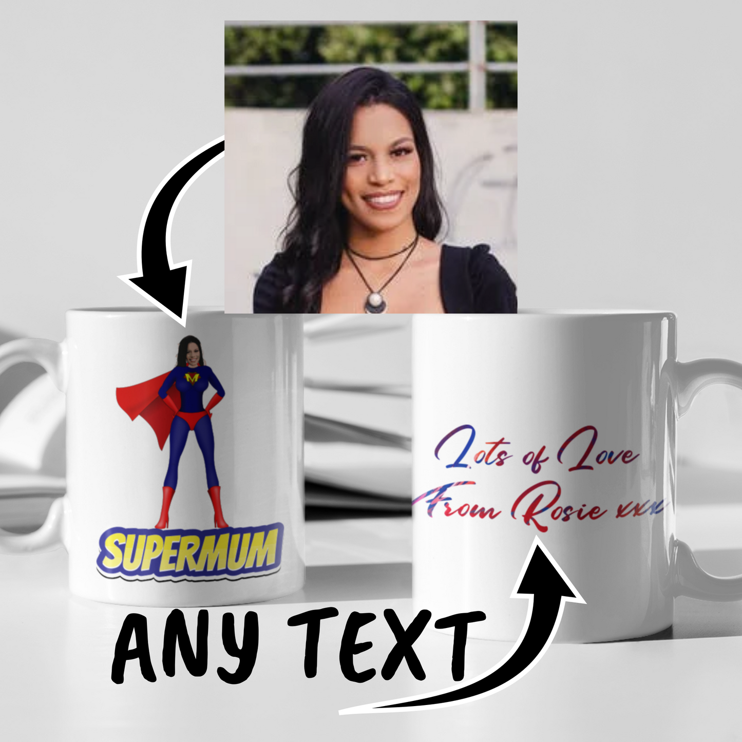 supermum mug with message on the back
