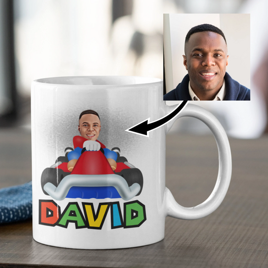 Computer Game Character Kart Mug