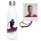 Custom Photo Football Flask - Superbowl-Inspired Water Bottle - Any Team Colours - American Football Gift - 500ml Flask