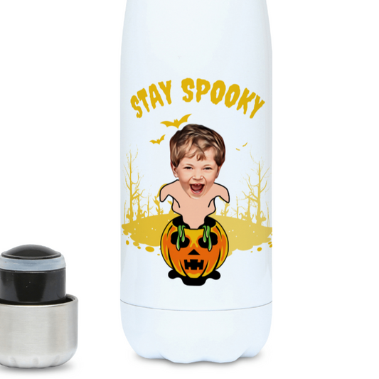 Ghostly Halloween Pumpkin Flask | 500ml Water Bottle