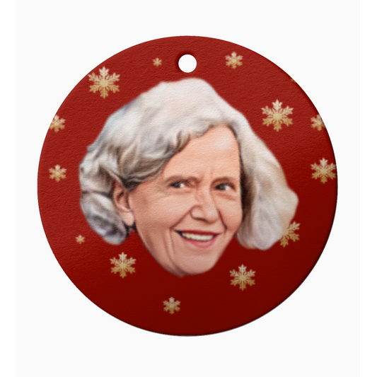 Xmas Snowflakes Custom Head / Pet Christmas Tree Decoration - Ceramic Christmas Tree Ornament