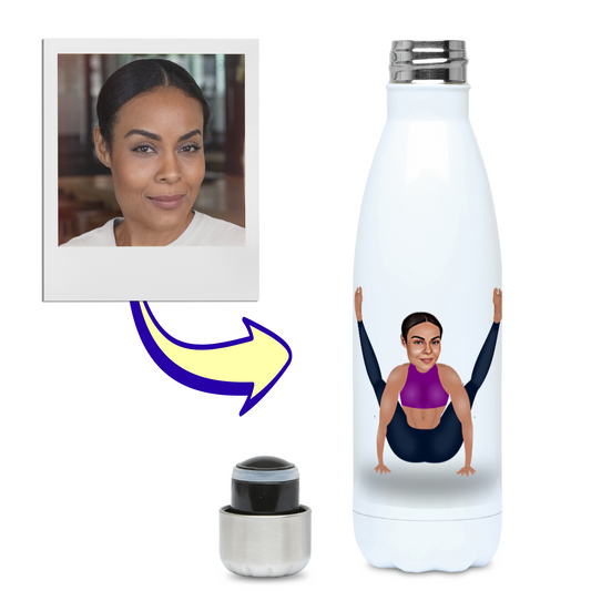 Funny Yoga Pose Flask | 500ml Water Bottle