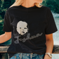woman wearing personalised t-shirt with cute baby photo