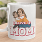 Cute Personalised Mother and Child Custom Mug - Your Face Design 11oz / 15oz Mug