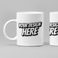 Cute Personalised Mother and Child Custom Mug - Your Face Design 11oz / 15oz Mug