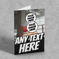 Funny Boxing Punch Statement Card | Double Photo Design