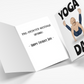 Personalised card inside message example